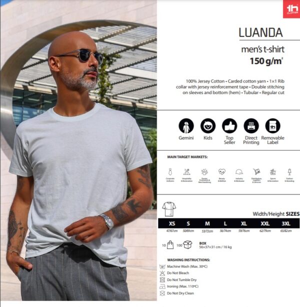 Universalūs marškinėliai THC Luanda - Image 2