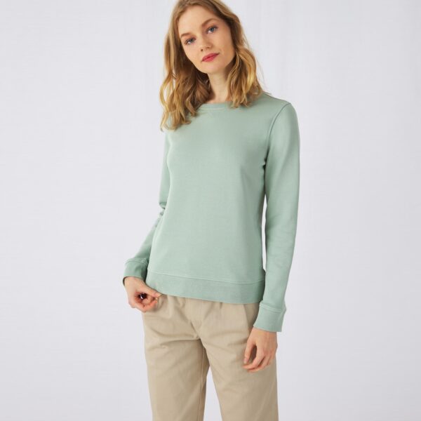 Moteriškas organinės medvilnės džemperis be kapišono B&C Organic Crew Neck Women - Image 3