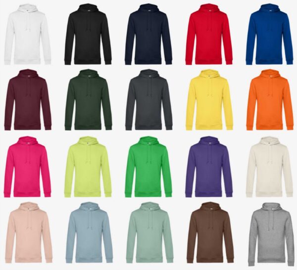 Vyriškas organinės medvilnės džemperis su kapišonu B&C Organic Hooded Men - Image 8