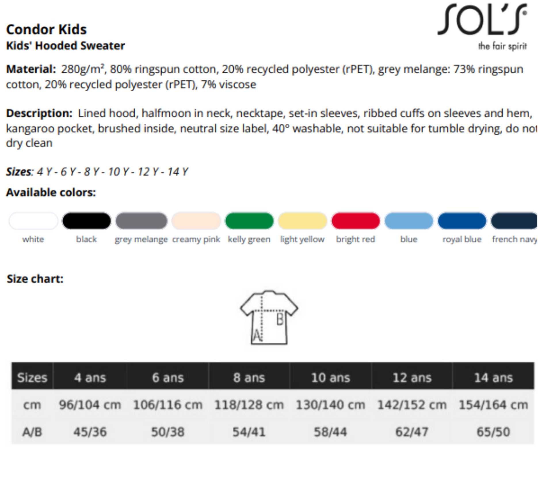 Vaikiškas džemperis su užrašu (su gobtuvu) - Image 5